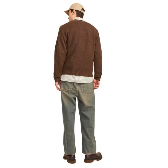 Jack & Jones Warm Medium Brown Knitted Cardigan, Men's Size Medium, NWT - Picture 3 of 10